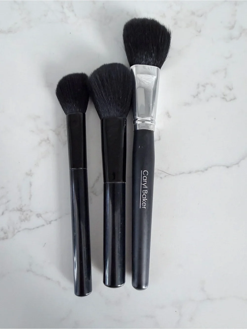 Black Powder & Blush Brush Set - 3 Piece